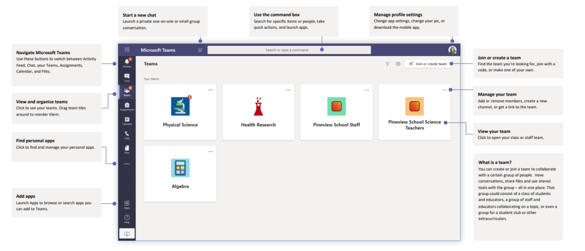 how to use microsoft teams for school students