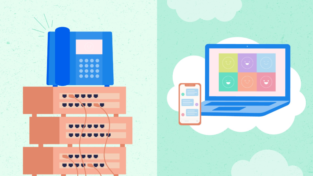 on premise phone system vs cloud